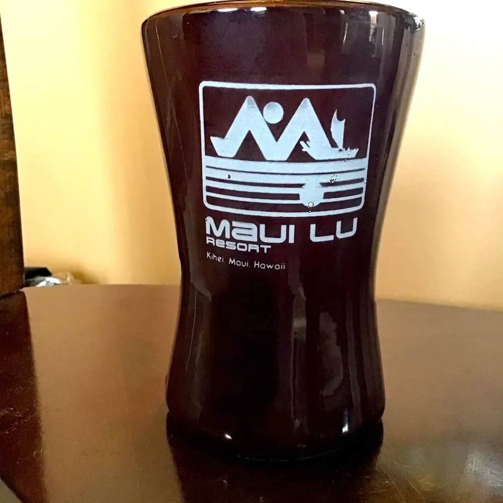 Vintage Hawaiian Maui Lu Resort Tiki Cocktail Ceramic Cup